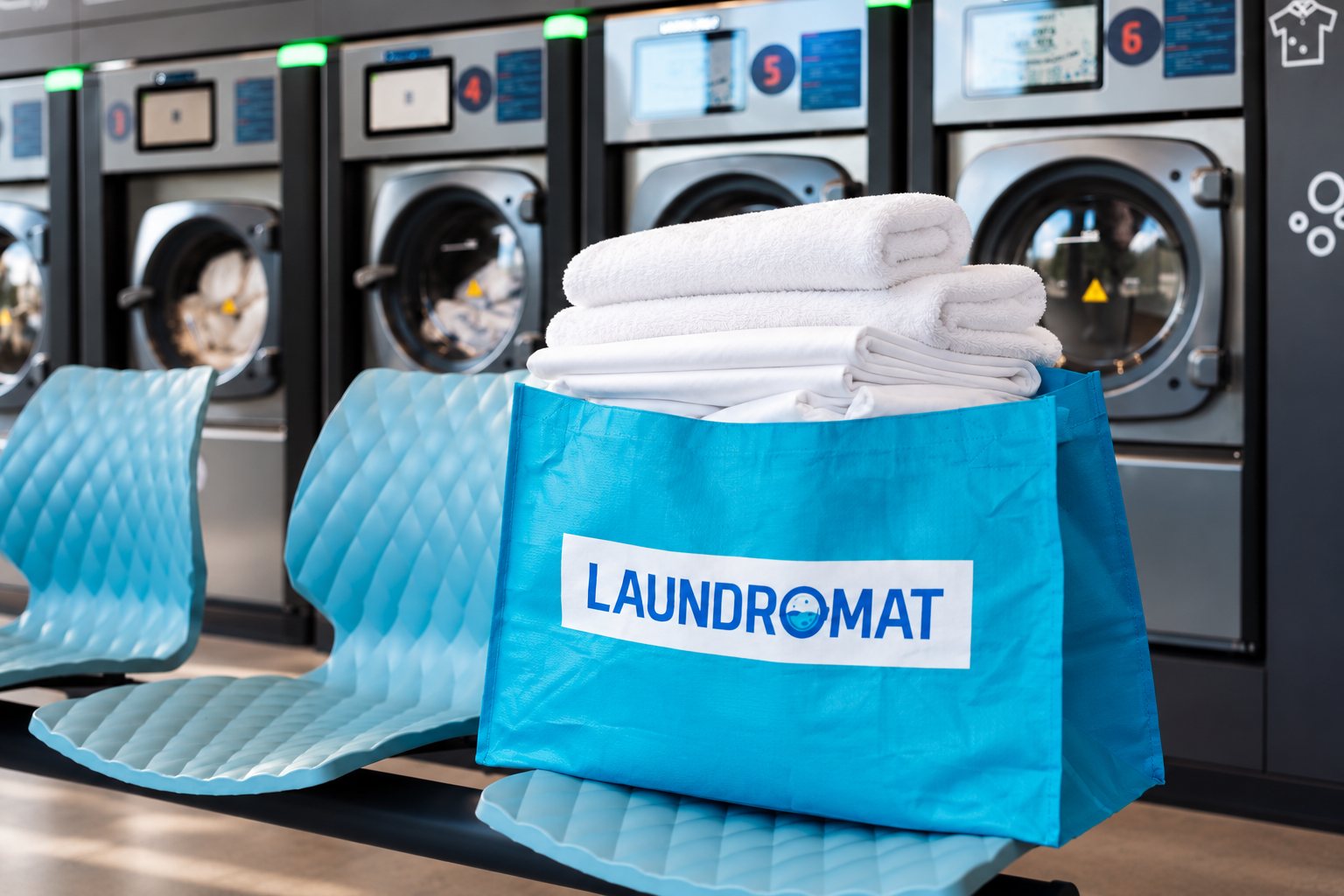 Torba z praniem Laundromat gotowa dla klienta